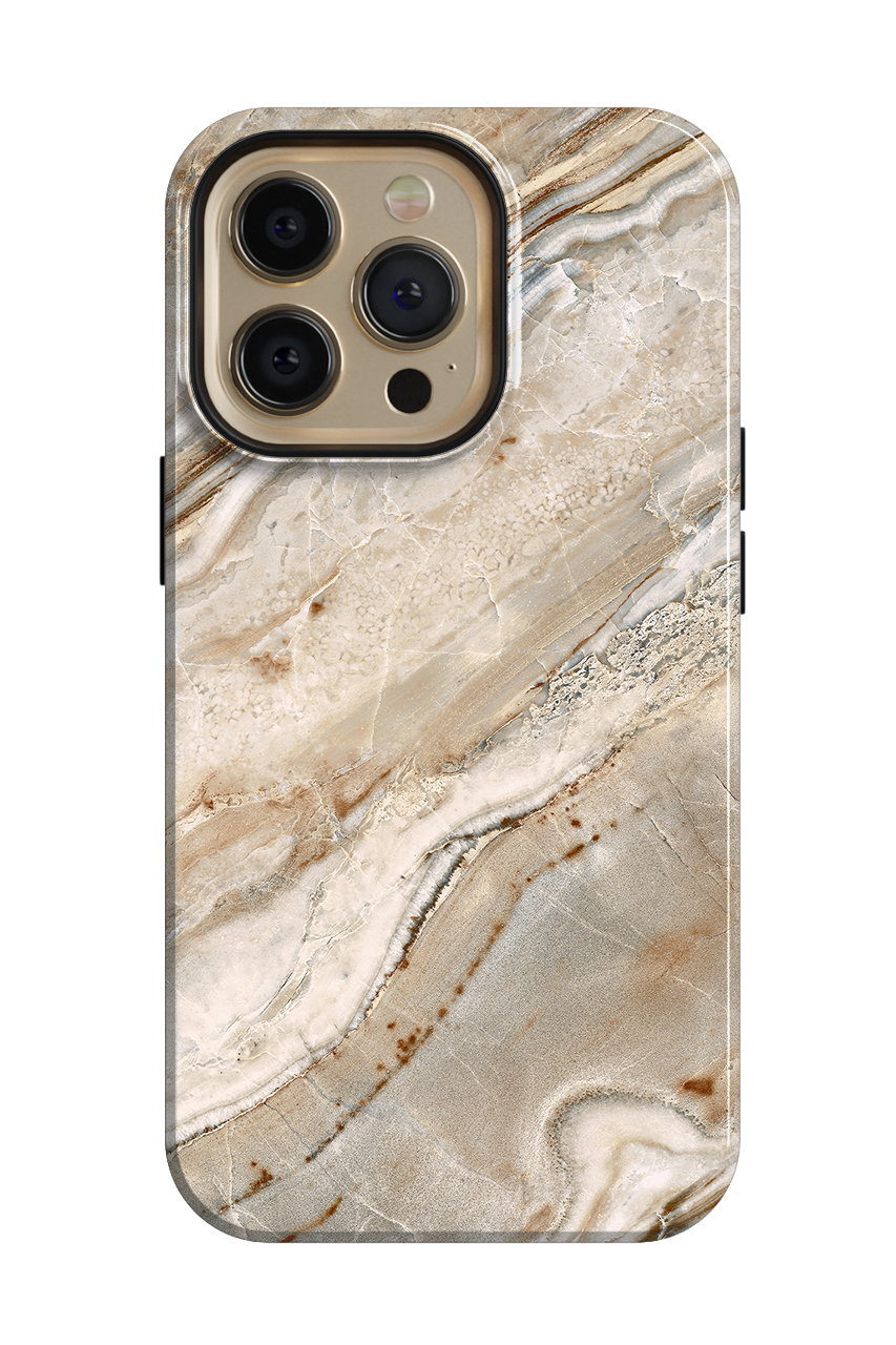 Brown and white marble 