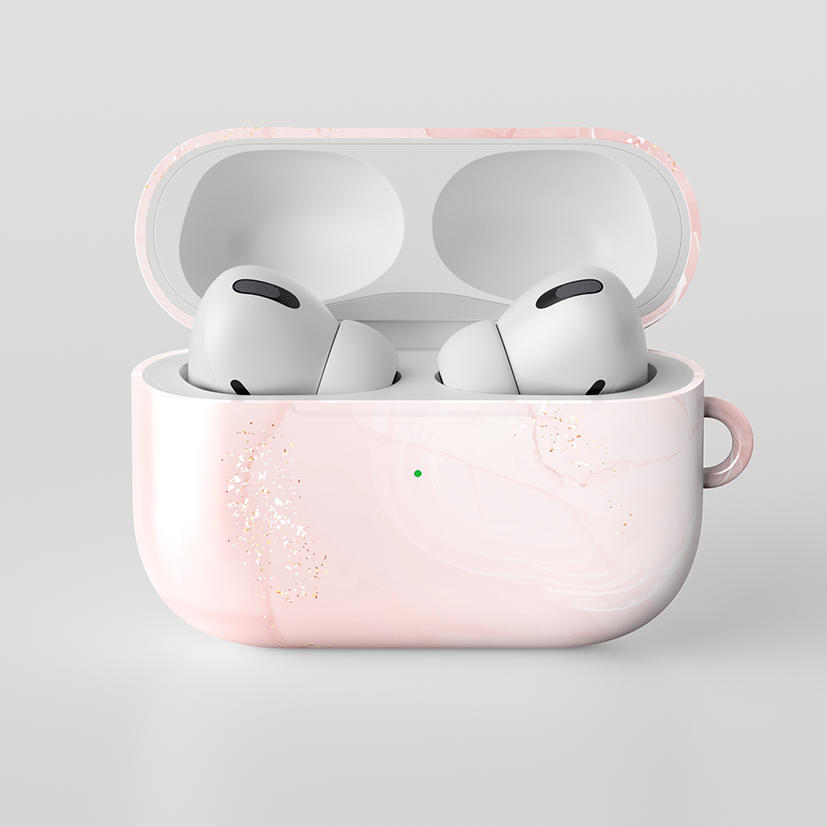 Pink marble Airpods