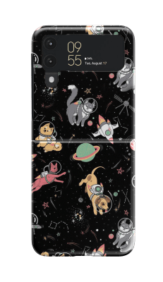 Space dogs and cats Flip