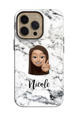 White marble с име