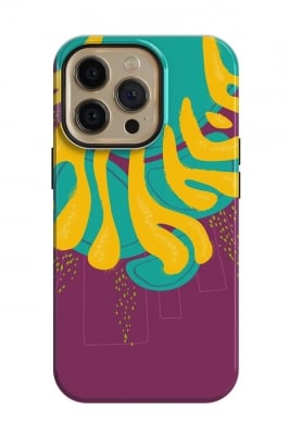 Abstract Yellow and Purple