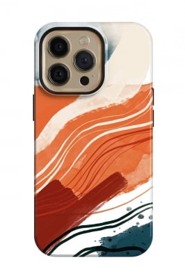 Abstract White and Orange