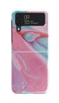 Pink marble flip